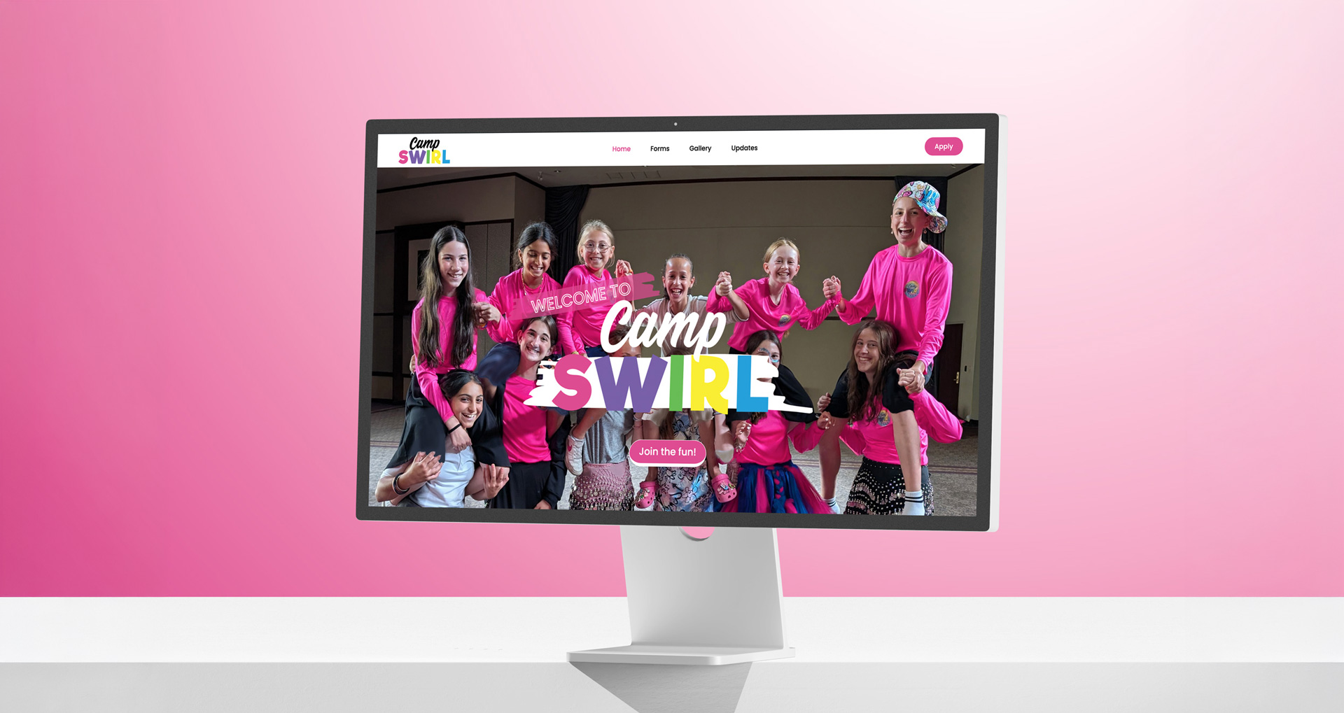 Camp Swirl is a Baltimore based frum girls day camp, website created by Chaya Toba Sklar.