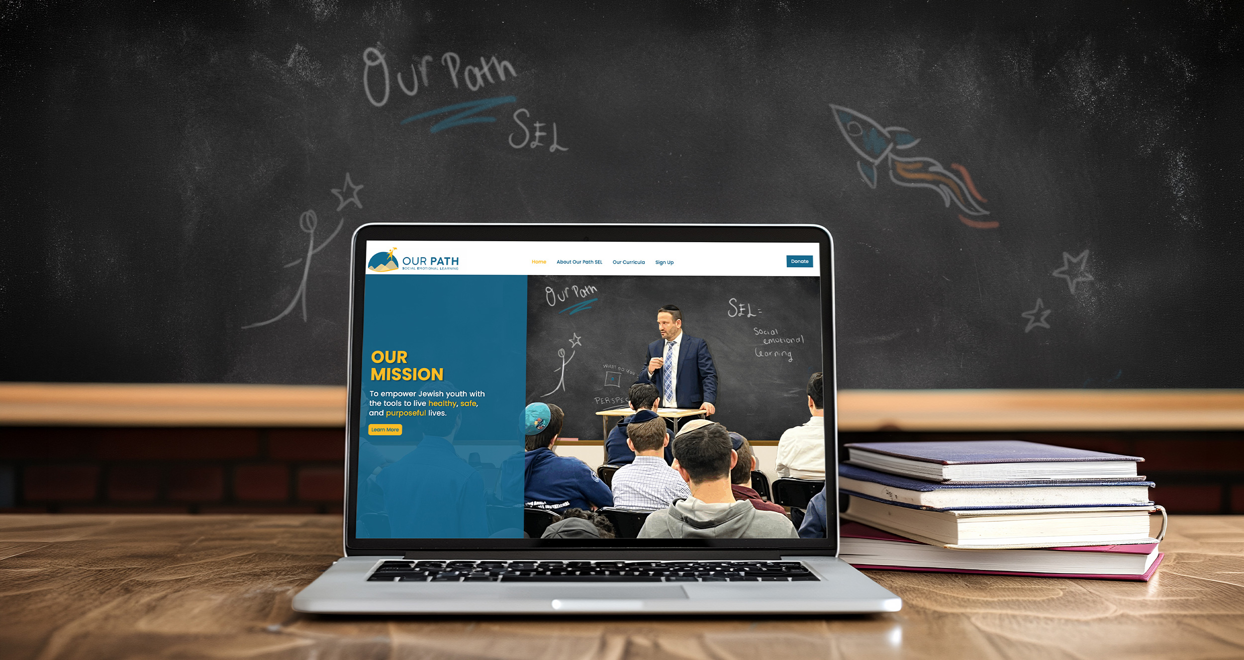 Our Path SEL offers Jewish schools evidence-based Social Emotional Learning (SEL) curricula, training, and resources to help students thrive.