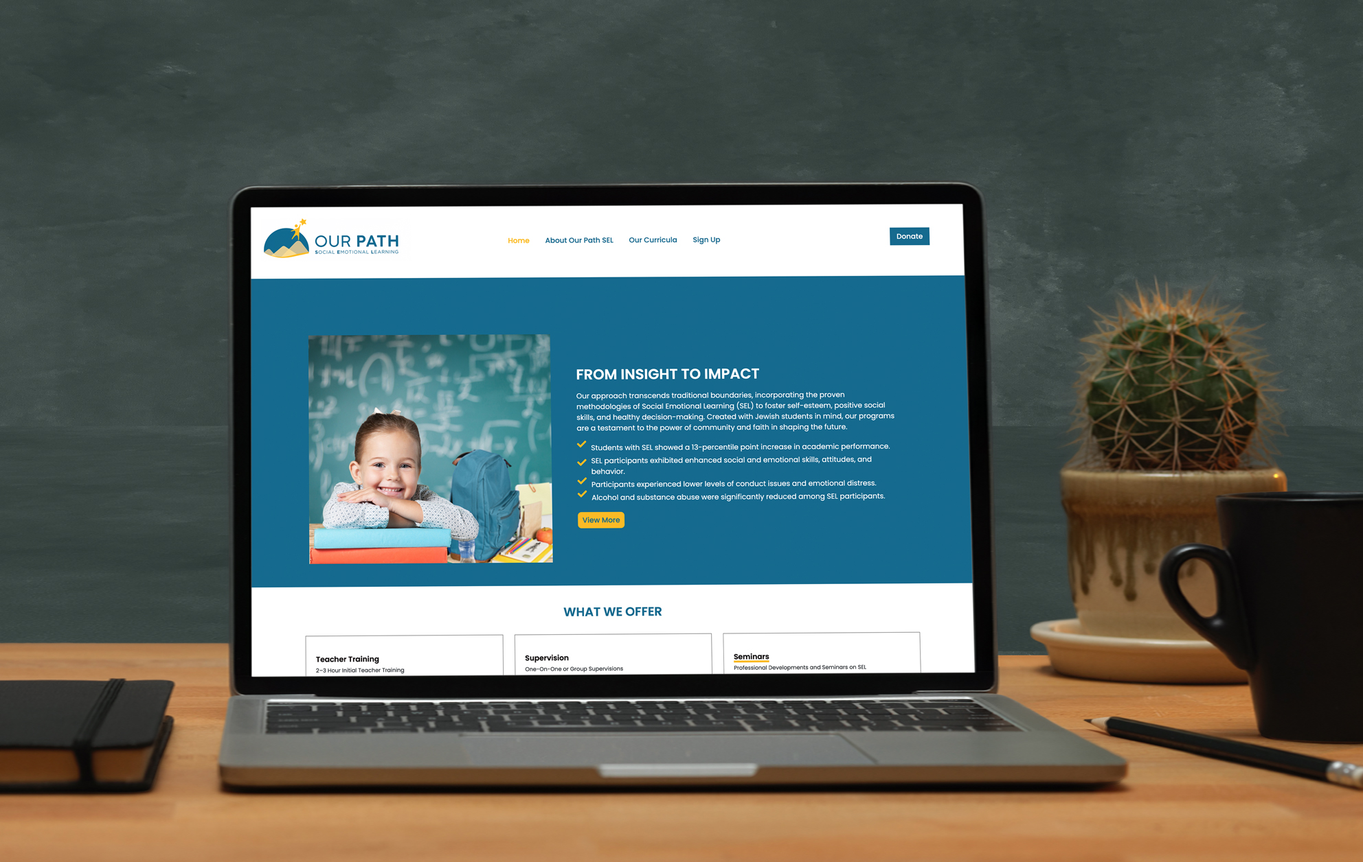 Our Path SEL offers Jewish schools evidence-based Social Emotional Learning (SEL) curricula, training, and resources to help students thrive.