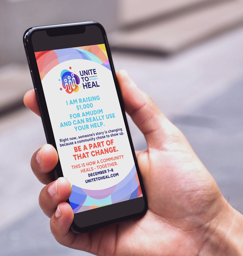 Design team for Amudim's Unite to Heal fundraising campaign.